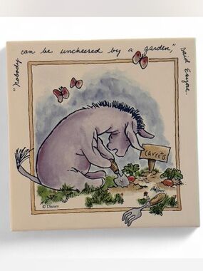 Disney Ceramic Wall Plaque Tile Trivet featuring
Eeyore